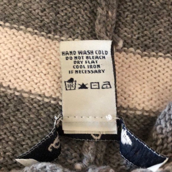 American Rag Gray Striped Hooded Cardigan - Picture 6 of 6